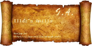 Illés Anilla névjegykártya
